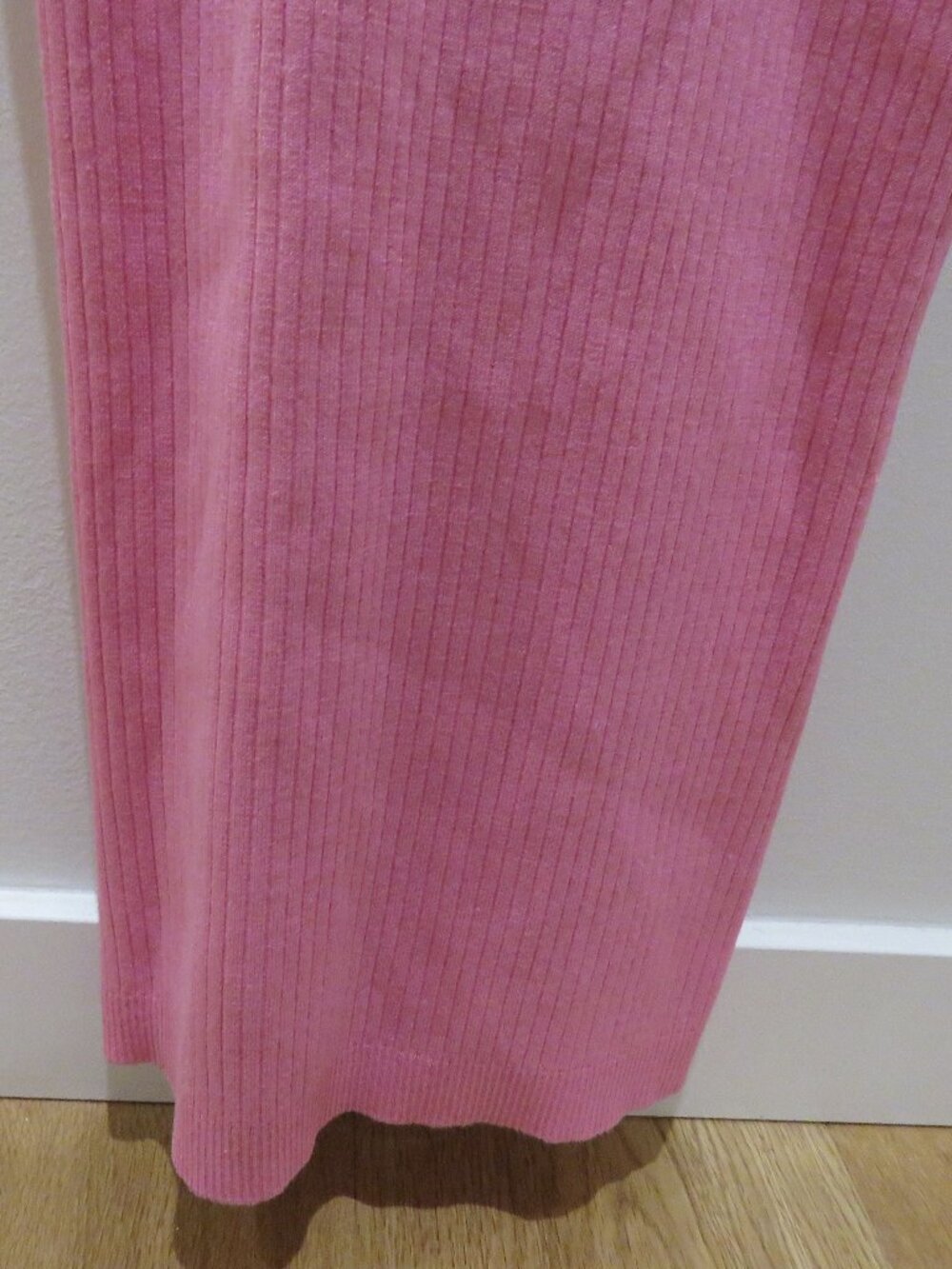 MESHKI Yasamin Ribbed Knit Maxi Dress in Pink Medium Bodycon Coquette Balletcore - Picture 9 of 15